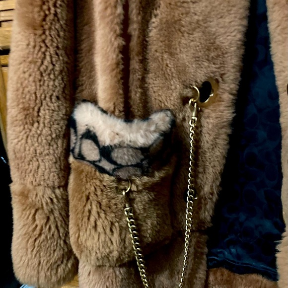 NWT Coach x Jennifer Lopez signature shearling coat - Picture 2 of 3